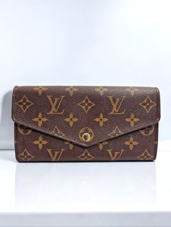 Louis Vuitton Handbags - ✨️Authentic Louis Vuitton Sarah long wallet Brown monogram Red interior